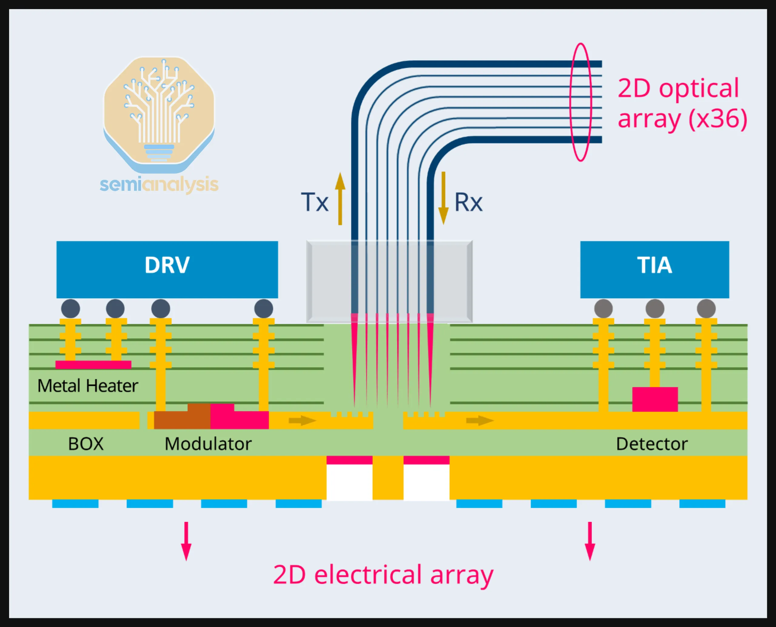 Nubis 2D 光纖陣列